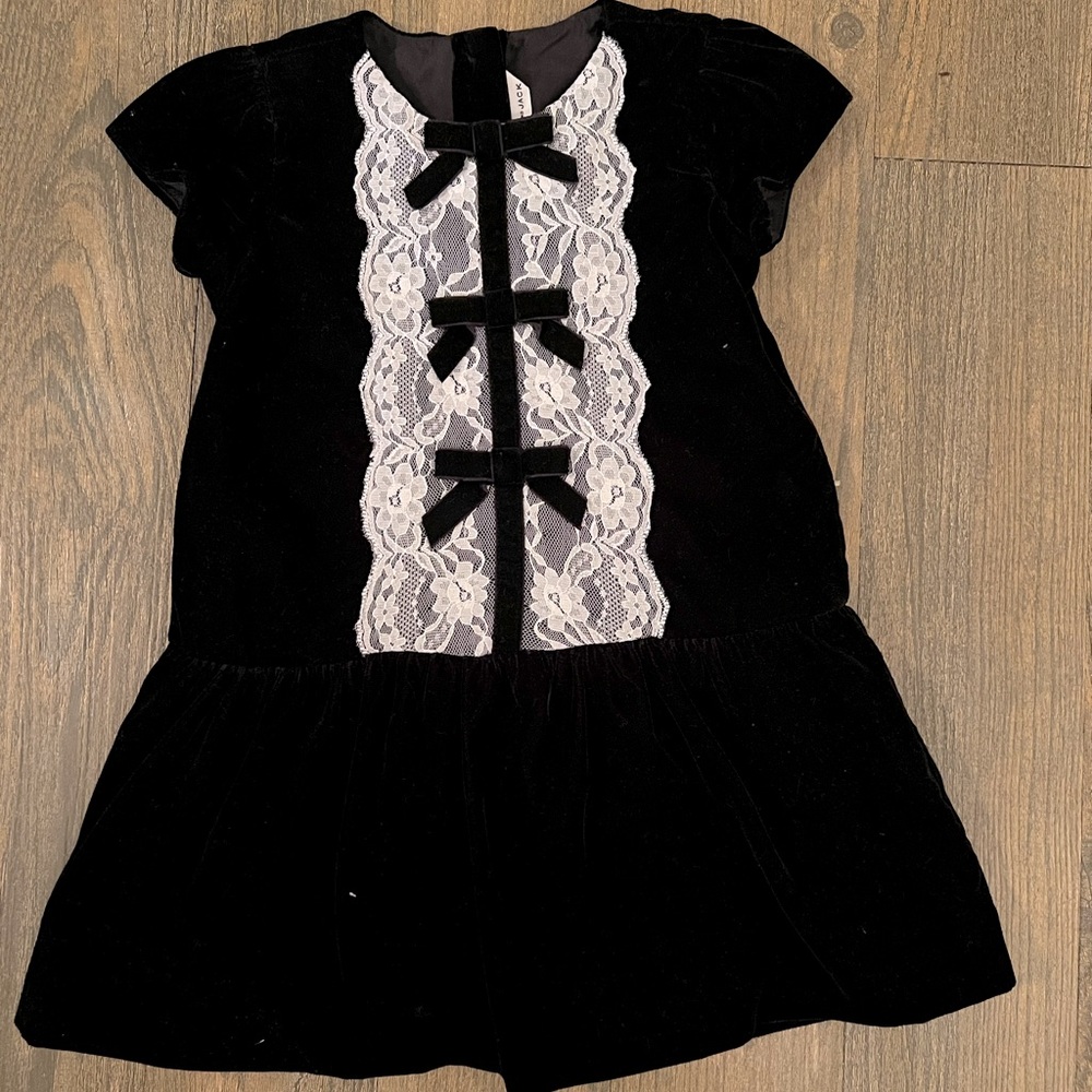 Black Velour and lace dress from Janie and Jack 18-24M